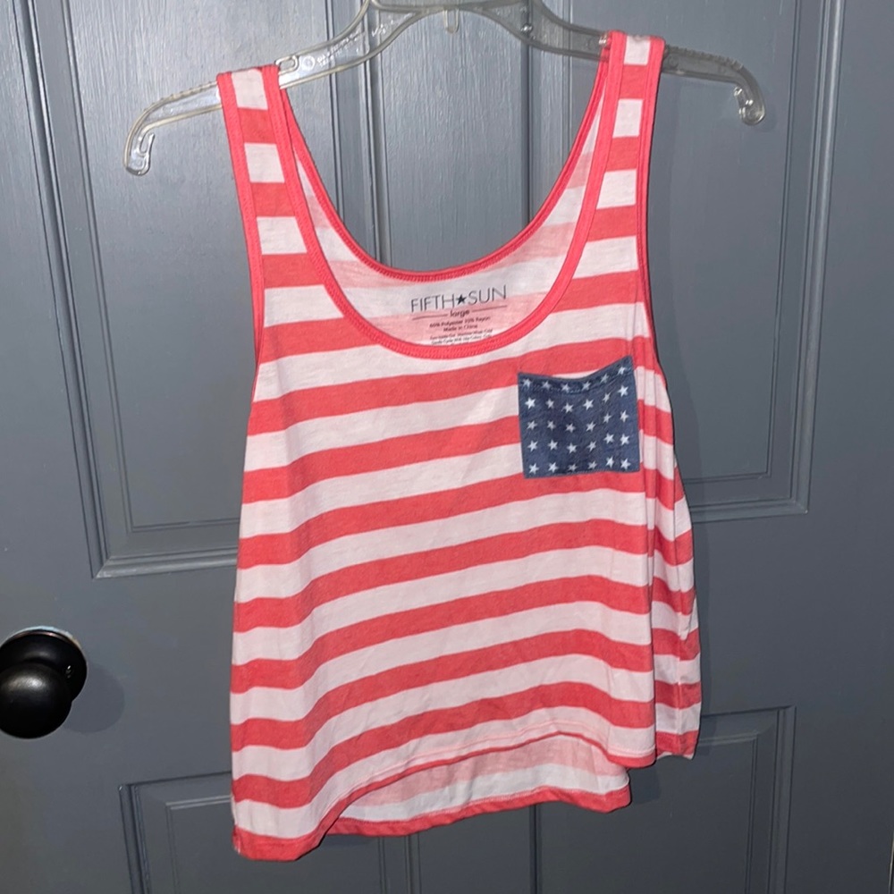 American flag tank